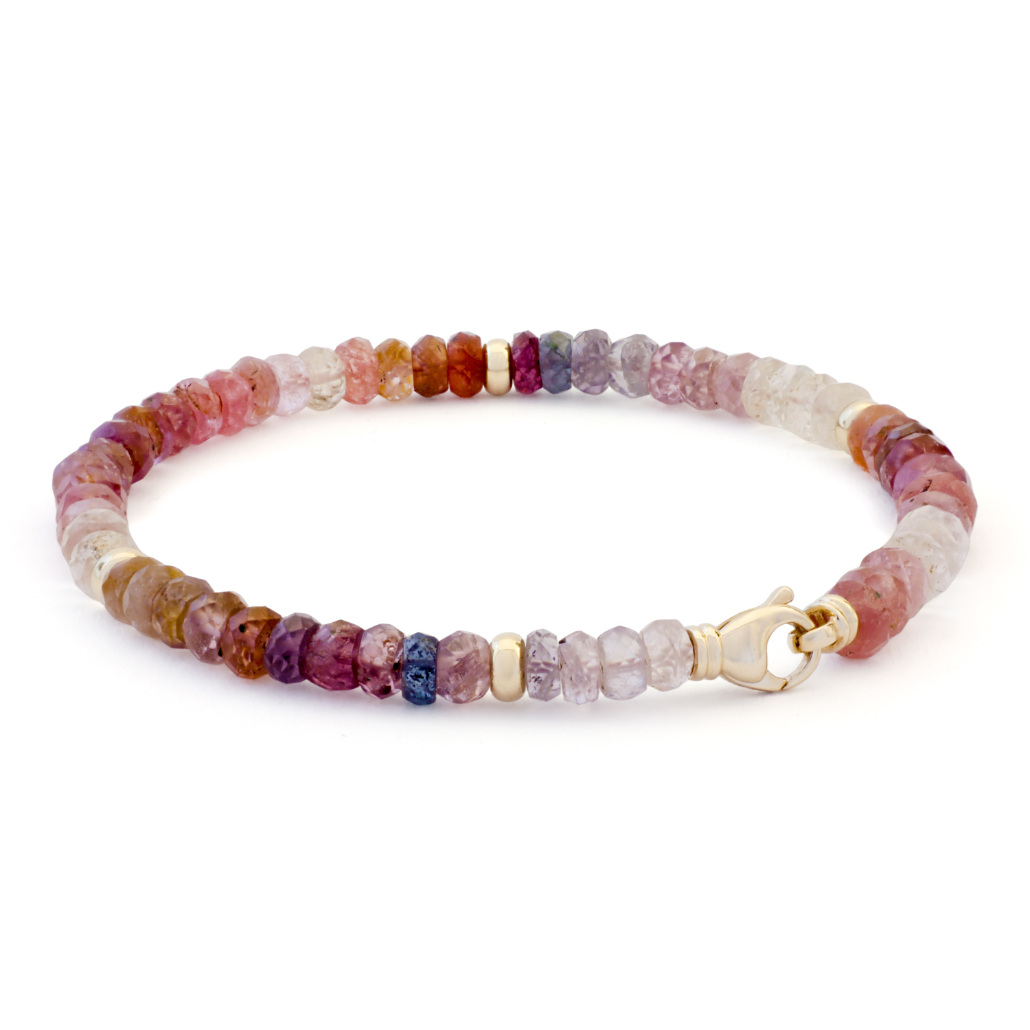 Armband, geelgoud, spinel