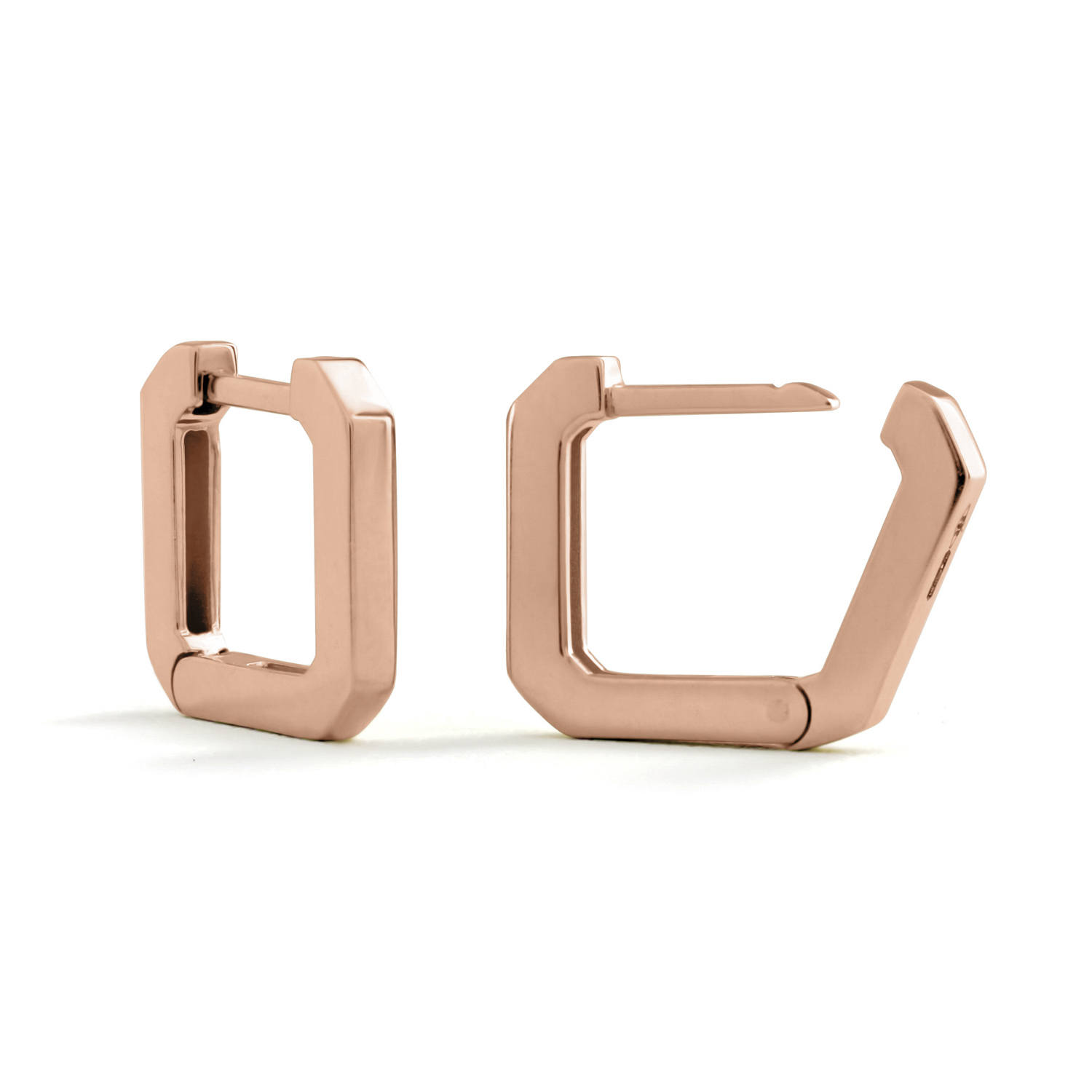 Creolen oorhangers, Olivette roségoud