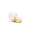 Salma hanger met ketting, geelgoud, zoetwaterparel