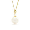 Spencer hanger met ketting, geelgoud, diamant