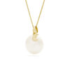 Sorella Maan parelhanger met ketting, geelgoud, zoetwaterparel