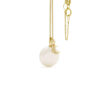Sorella Maan parelhanger met ketting, geelgoud, zoetwaterparel