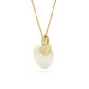 Sorella Hart parelhanger met ketting, geelgoud, zoetwaterparel