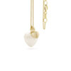 Sorella Hart parelhanger met ketting, geelgoud, zoetwaterparel
