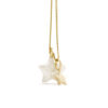 Sorella Ster parelhanger met ketting, geelgoud, zoetwaterparel