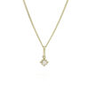 Parelhanger met ketting, geelgoud, zoetwaterparel