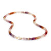 Collier, geelgoud, spinel