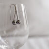 Pareloorhangers, witgoud, diamanten, Tahiti parels