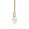 Scarlett parelhanger met ketting, geelgoud, zoetwaterparel