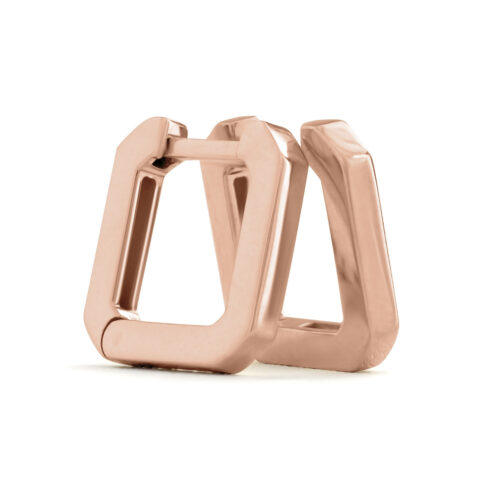 Creolen oorhangers, Olivette roségoud