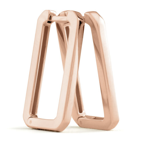 Creolen oorhangers, Olivette roségoud