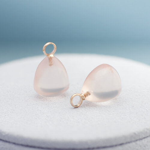 Aanhangers voor creolen, Ora geelgoud, rozekwarts