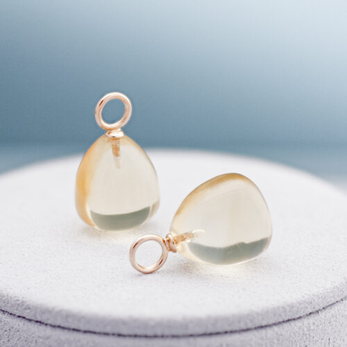 Aanhangers voor creolen, Paula roségoud, Citrien