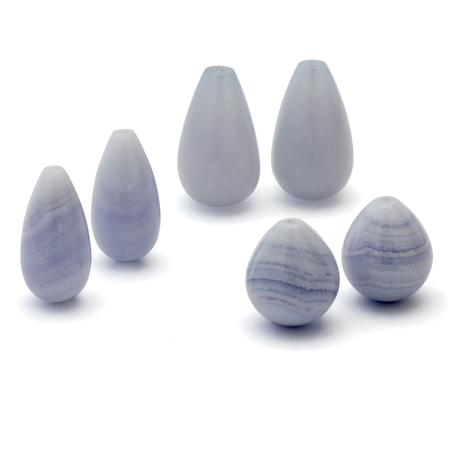 Aanhangers voor creolen, roségoud, chalcedoon