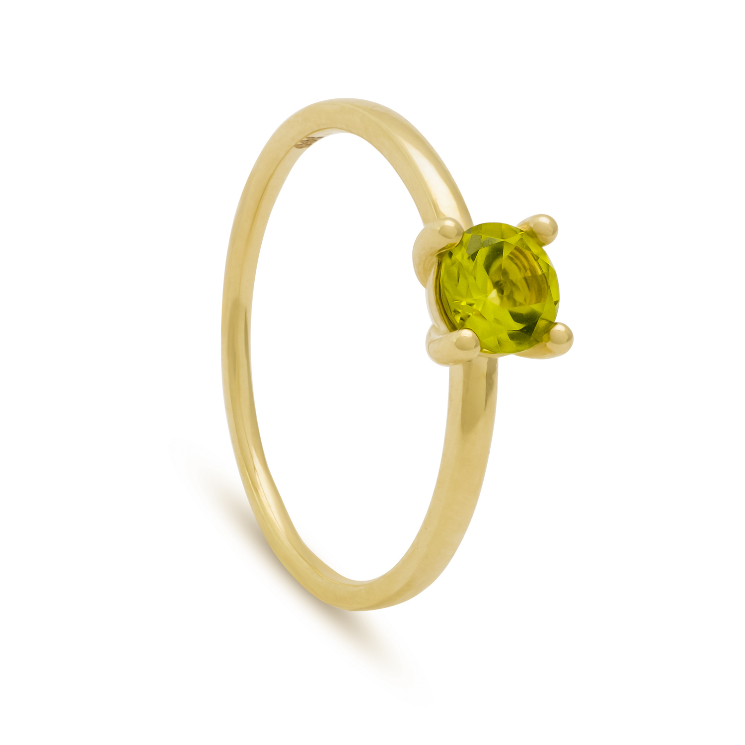 Susan ring, geelgoud, peridot